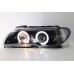 BMW E46 03-05 2D Black Projector Headlamp w Ring